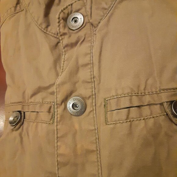 Boys Clothes Size 5 OshKosh Green Brown Lightweight Thin Long Sleeve Jacket - Picture 4 of 5